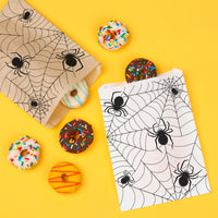 Paper Treat Bags - Creepy Spiders - 25 Ct