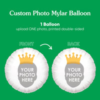 Personalized Crown Fun Face Photo Balloon