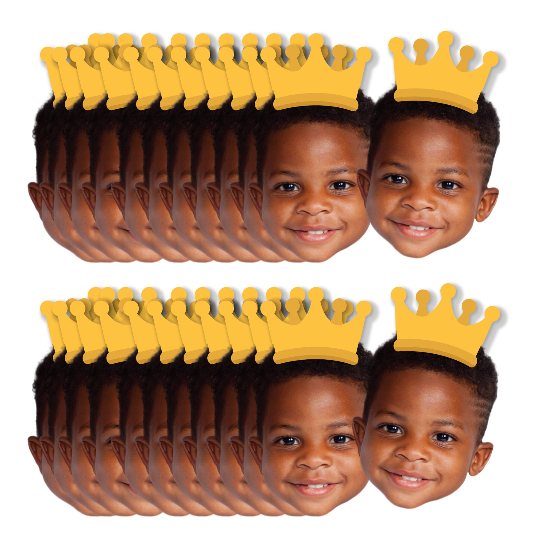 Custom Photo Crown Face Cut-Outs - 24 Ct | BigDotOfHappiness.com – Big ...