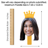 Custom Crown Fun Face Photo Paddles