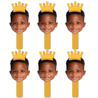 Custom Crown Fun Face Photo Paddles