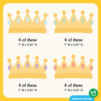 Paper Crown Headbands - 16 Ct