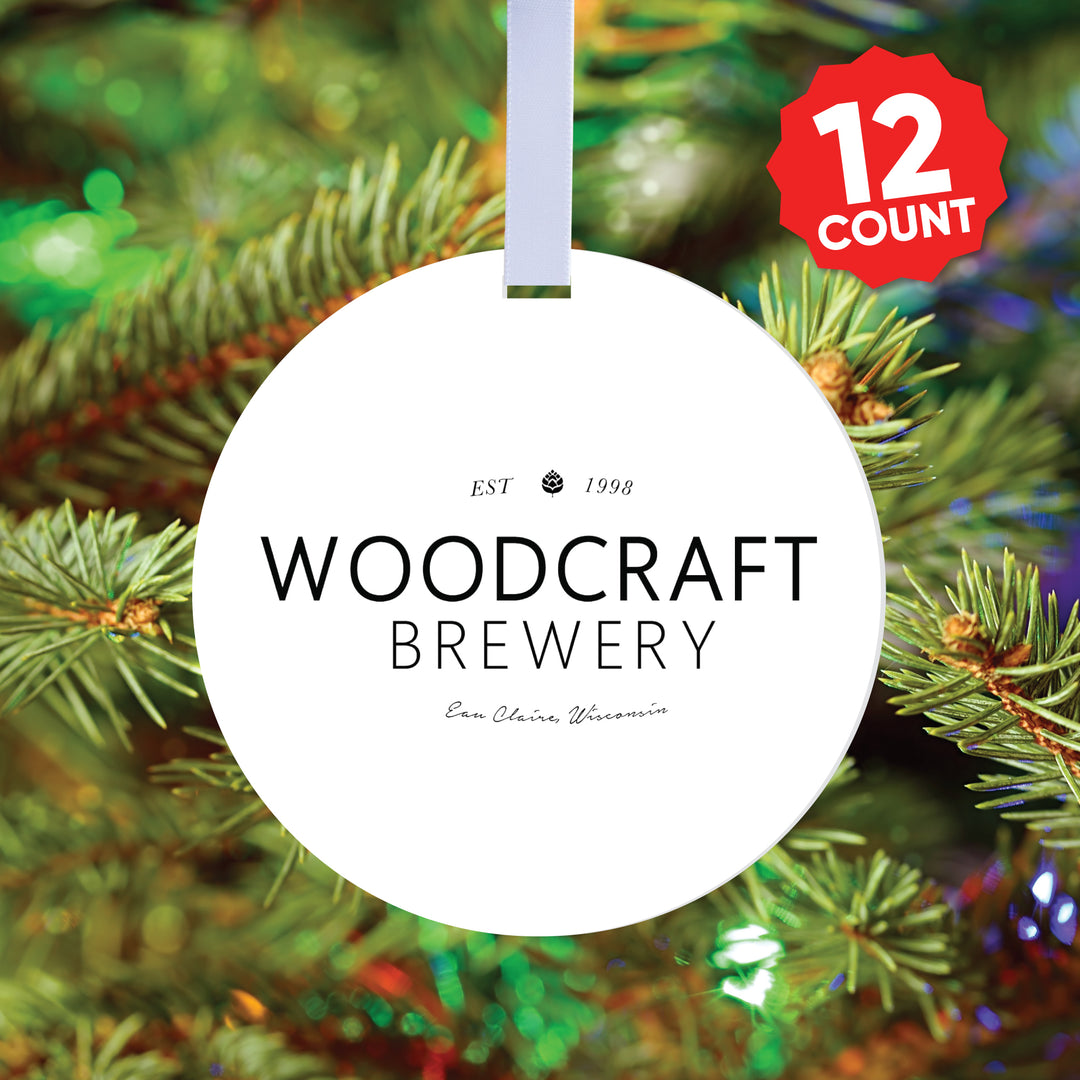 Custom Logo Tree Ornaments - 12 Ct