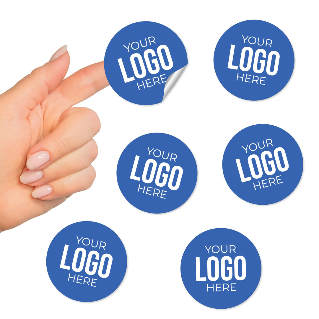 Custom Logo Cut-Out Stickers - 24 Ct