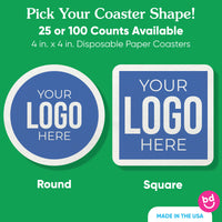 Custom Logo Coasters