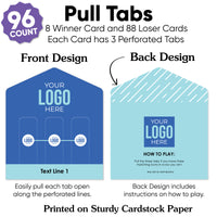 Custom Logo Pull Tabs Game - 96 Ct