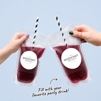 Custom Logo Drink Pouches - 12 Ct