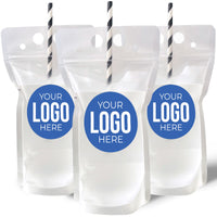 Custom Logo Drink Pouches - 12 Ct