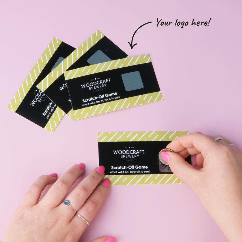Custom Logo Scratch Off Cards - Personalized Branded Business Party ...