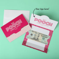 Custom Logo Money and Gift Card Holders - Personalized Branded Business Party Favors - Set of 8