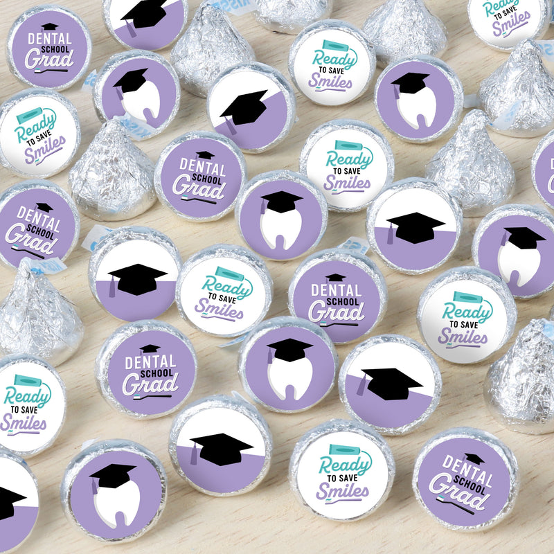 Dental School Grad - Dentistry and Hygienist Graduation Party Small Round Candy Stickers - Party Favor Labels - 324 Count