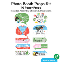 Ten Derby photo props with sticks included