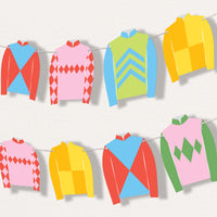 Derby Horse Race garland banner display