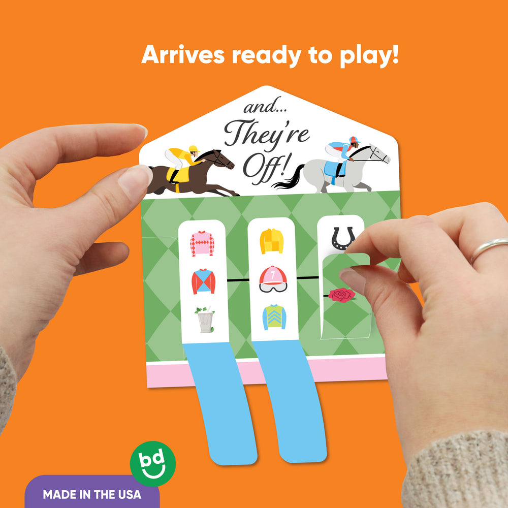 Derby Horse Race 3-In-A-Row Pull Tabs Game - 12 Ct