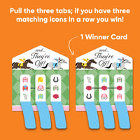 Perforated Derby pull tabs game card