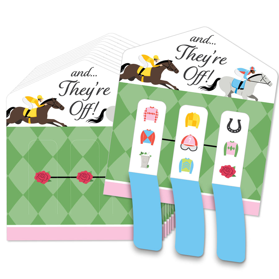 Derby Horse Race pull tab game cards set