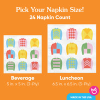 Twenty-four Derby napkins per pack