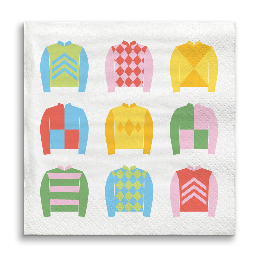 Derby Horse Race beverage napkins stack