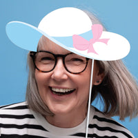 Horse racing hat photo prop close-up