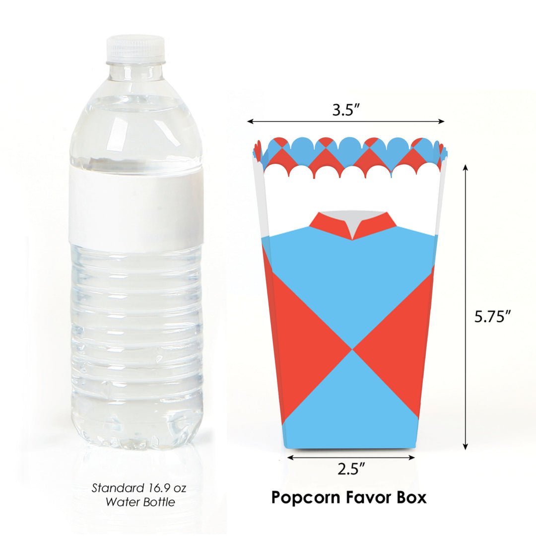 Jockey silks popcorn box design close-up