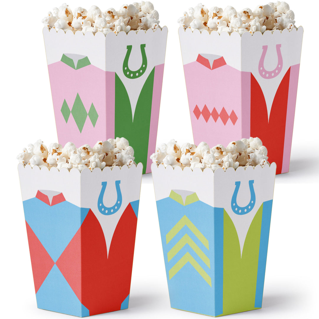 Derby Horse Race popcorn boxes set