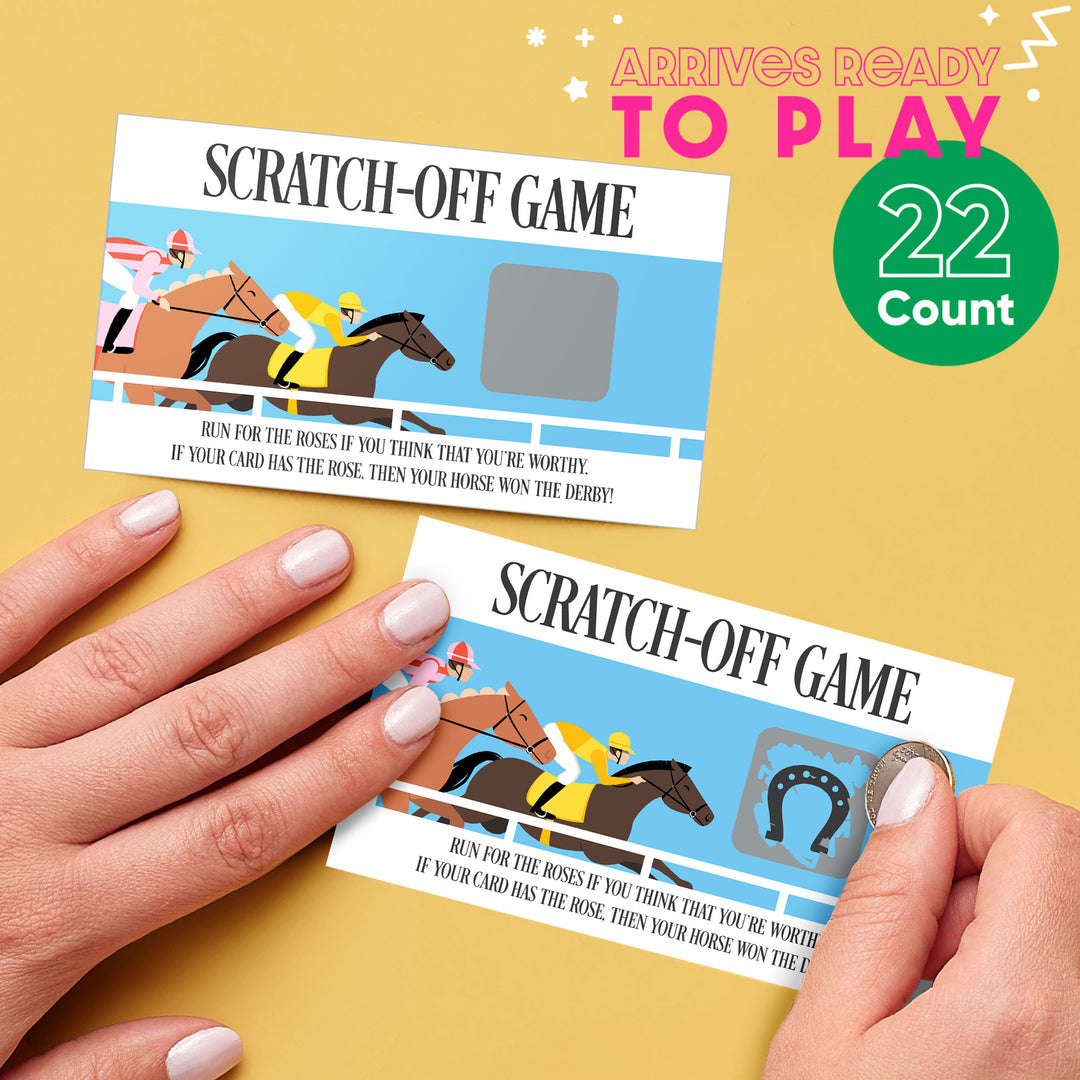 Twenty-two Derby scratch-off cards included