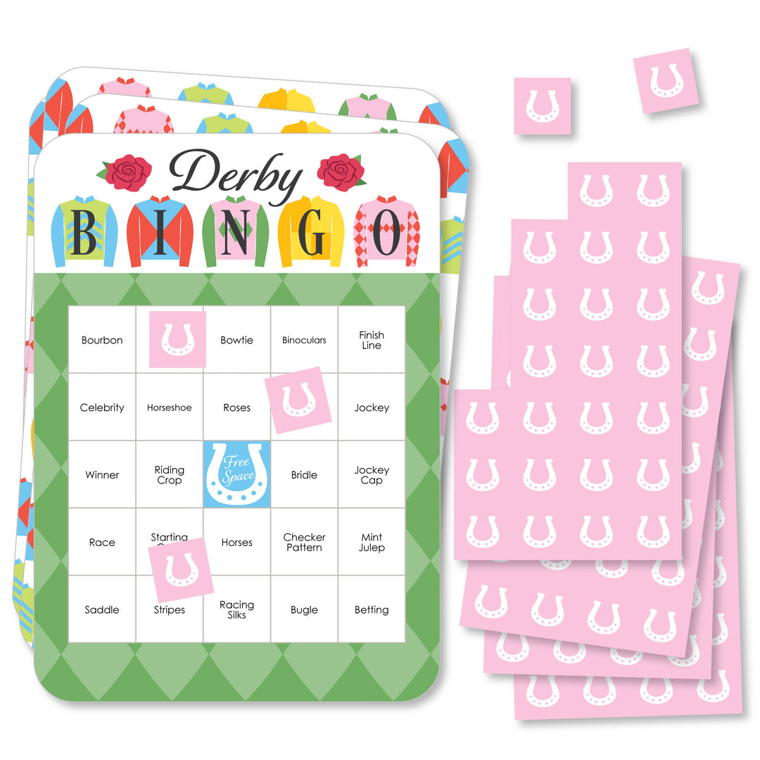 Derby Horse Race bingo game set