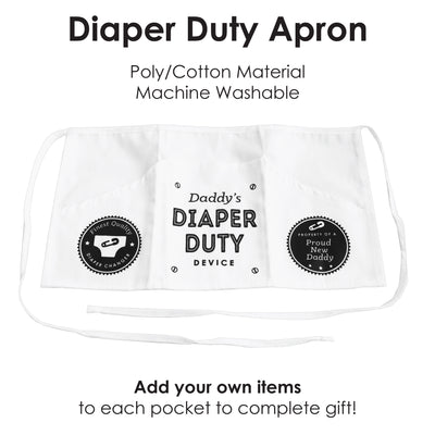 Diaper Duty Apron - Funny Baby Shower Gift for New Dad