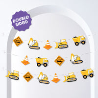 Construction Garland Banner - 15 Pc