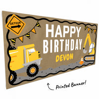 Dump truck and excavator artwork close-up