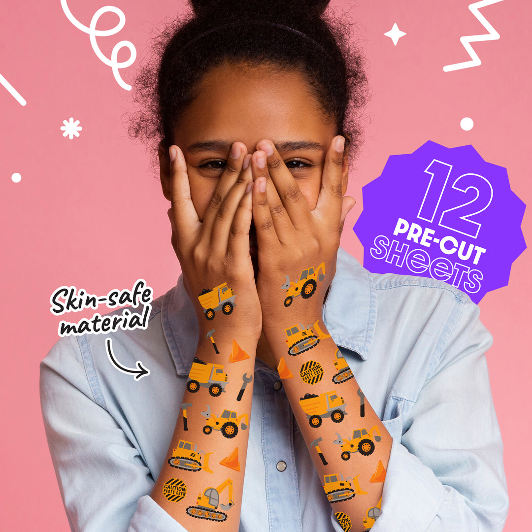 Dig It - Construction Temporary Tattoos - 96 Ct