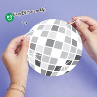 Disco Ball Garland Banner - 15 Pc