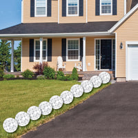 Disco Ball - Lawn Decorations - Outdoor Groovy Hippie Party Yard Decorations - 10 Piece