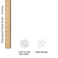 Disco Ball - DIY Shaped Groovy Hippie Party Cut-Outs - 24 Count