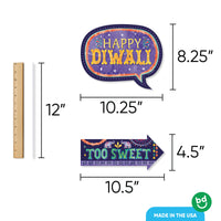 Diwali Festival of Lights Funny Photo Props - 10 Ct