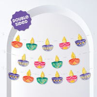 Diwali Festival of Lights Garland Banner - 15 Pc
