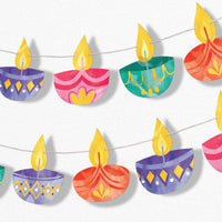Diwali Festival of Lights Garland Banner - 15 Pc