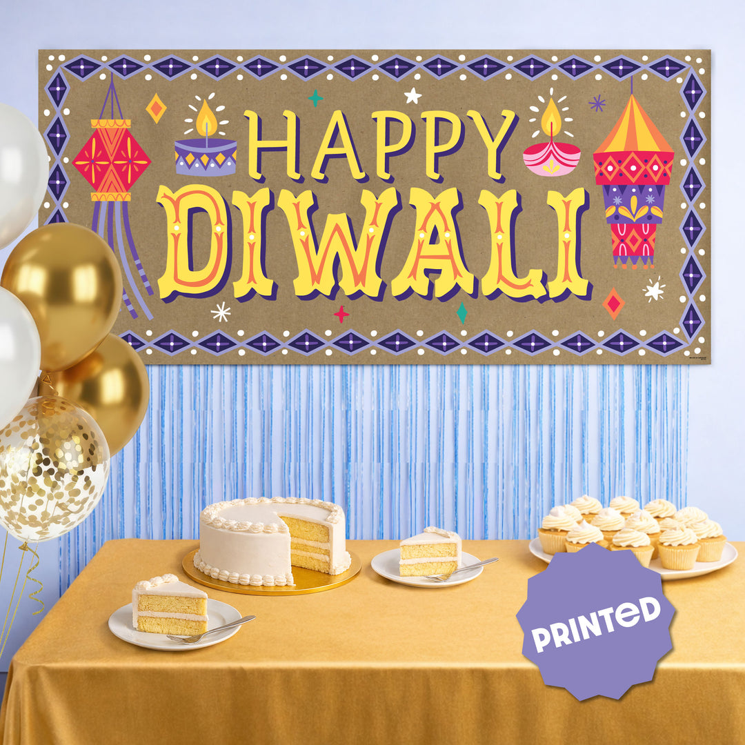 Diwali Festival of Lights Kraft Banner