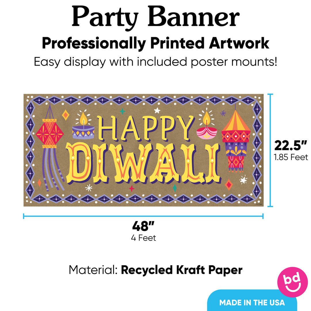 Diwali Festival of Lights Kraft Banner