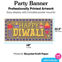 Diwali Festival of Lights Kraft Banner