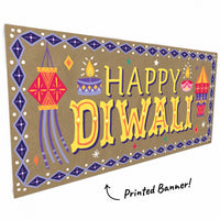 Diwali Festival of Lights Kraft Banner