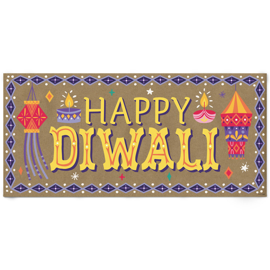 Diwali Festival of Lights Kraft Banner