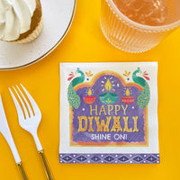 Custom Text Napkins - Diwali Festival of Lights - 50 Ct