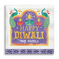 Custom Text Napkins - Diwali Festival of Lights - 50 Ct