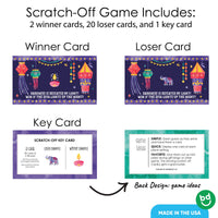 Diwali Festival of Lights Scratch Off Cards Game - 22 Ct