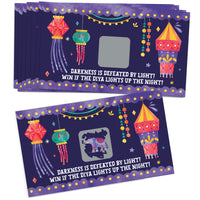 Diwali Festival of Lights Scratch Off Cards Game - 22 Ct