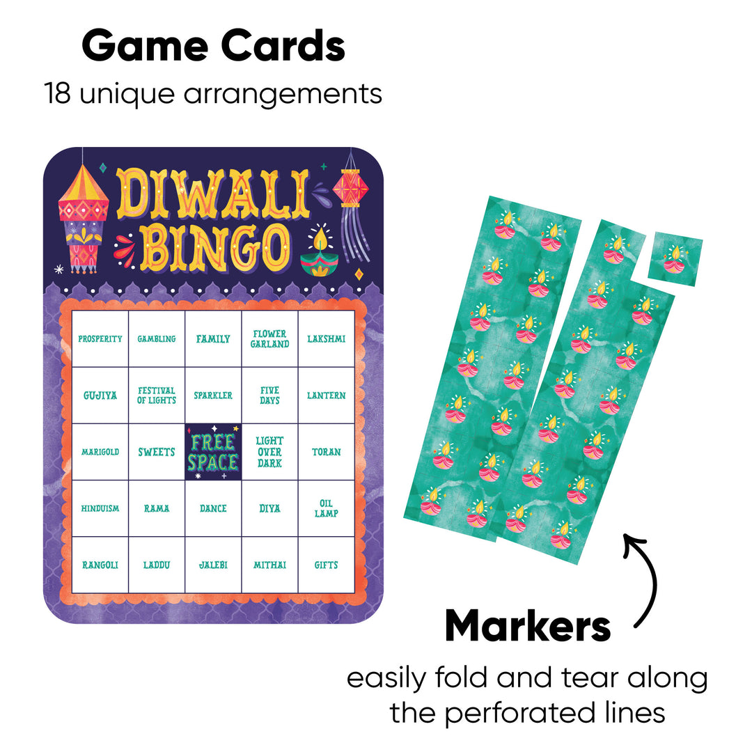 Diwali Festival of Lights Bingo Game - 18 Ct