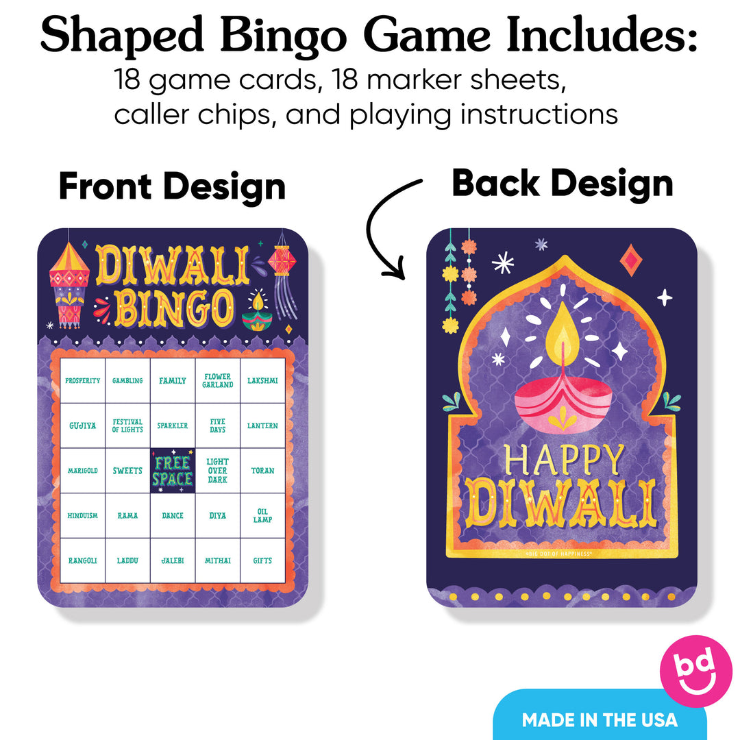 Diwali Festival of Lights Bingo Game - 18 Ct