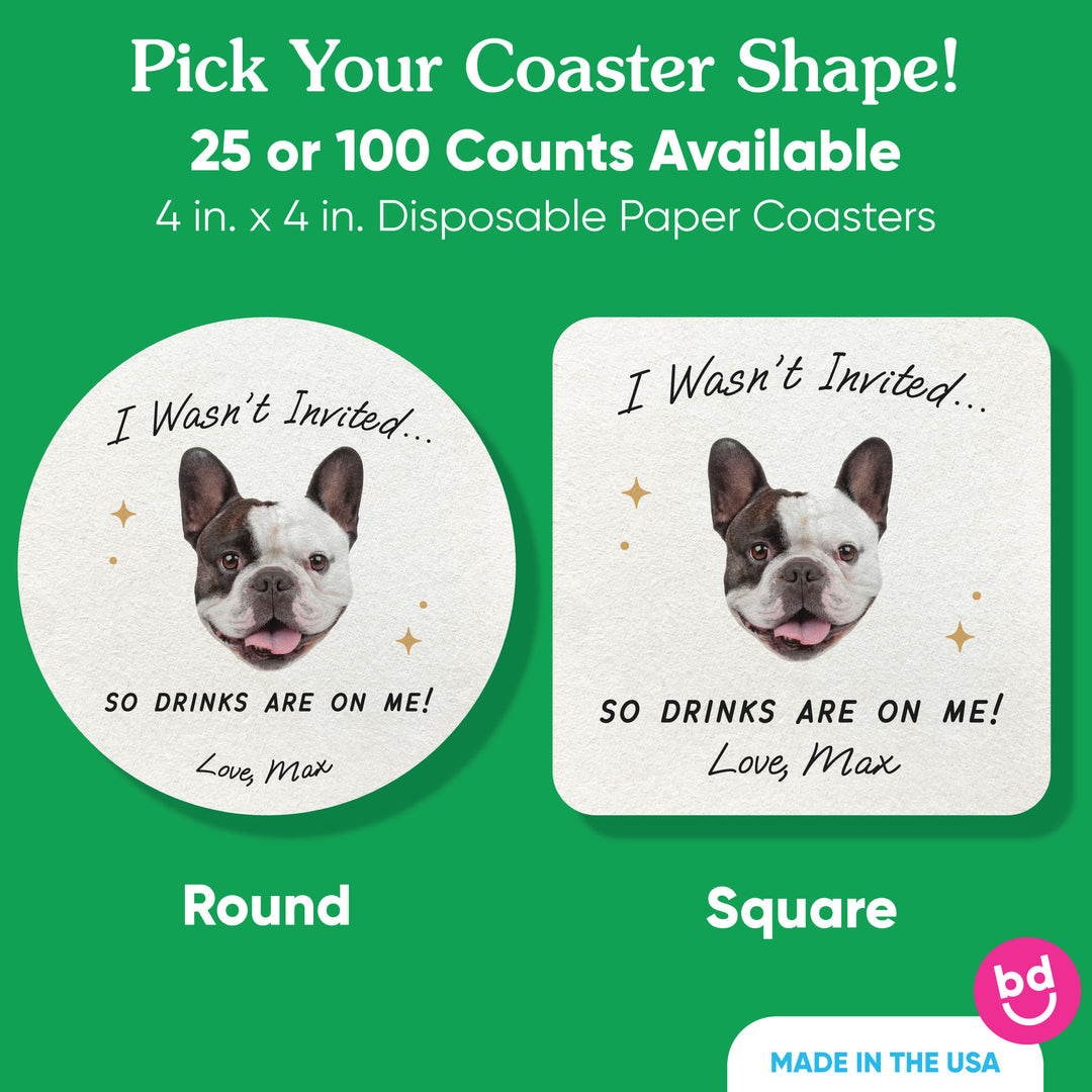 Custom Face Coasters - Drinks On Me