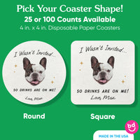 Custom Face Coasters - Drinks On Me